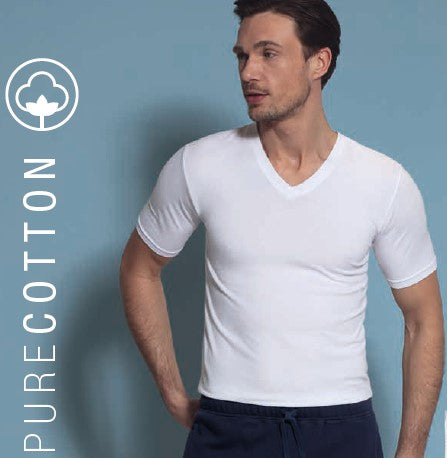 Götzburg® majica V izrez; 2-pak (American T-Shirt V neck; 2-pack) Pure Cotton