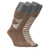 Jockey® Socks ČARAPE miks jednobojna+romb+linije, 3-pak (3 para)